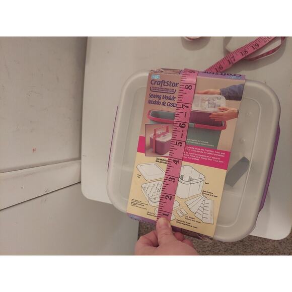 Vtg Eagle CraftStor Craft & Sewing Storage System Modules Purple New USA 1994 - Picture 6 of 7